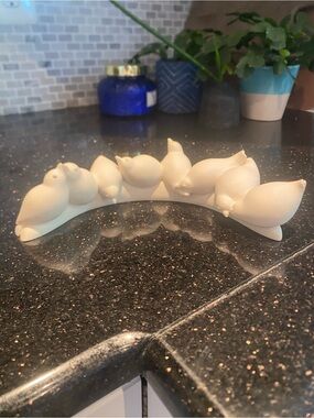 Stonelite Eight Bird Scultpure - Made in Italy